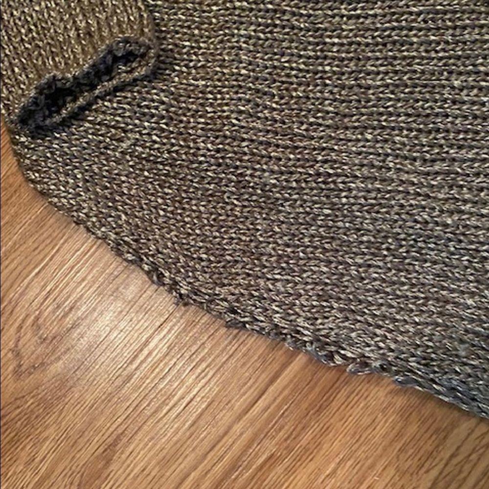 Zara Knit Gold Asymmetrical Sweater sz S - Picture 3 of 6